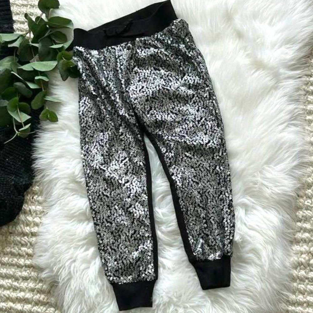 Girls Xhilaration Sequin Jogger Sweatpants  Size 6 6X